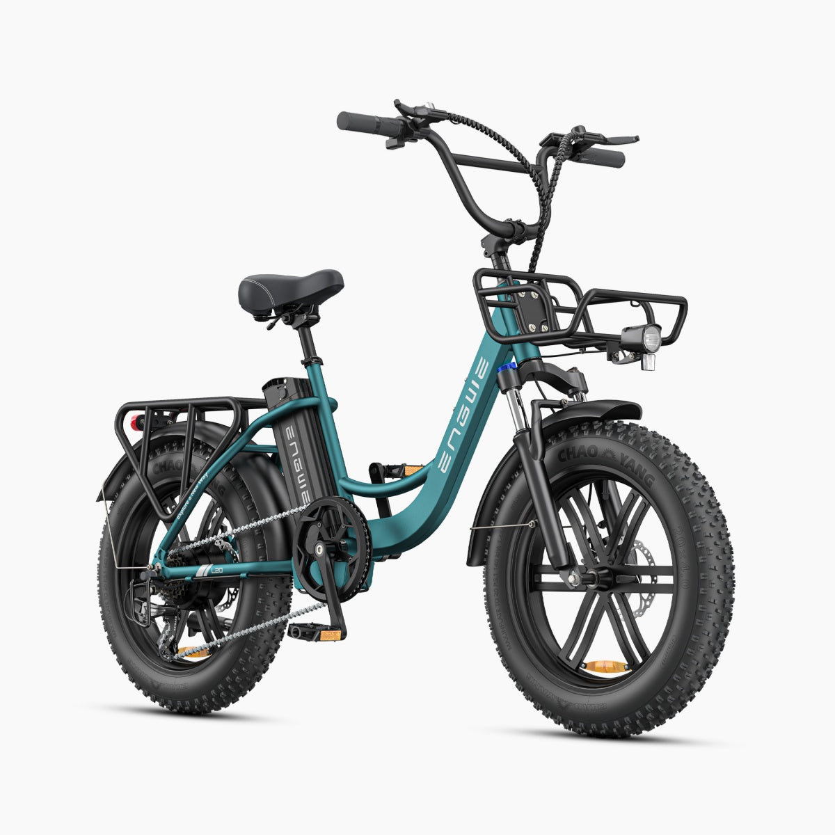 Bicicleta Eléctrica ENGWE L20 Boost - Motor 250W Batería 48V13Ah Neumáticos de 20 Pulgadas Frenos de Disco Mecánicos - Verde