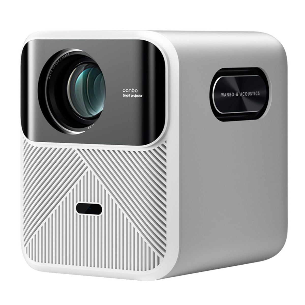 Proyector WANBO Mozart 1 - Memoria 2GB Brillo 900 ANSI Sistema Operativo Android 9.0 Tecnología de Pantalla LCD - Blanco
