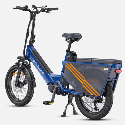 Bicicleta Eléctrica Engwe LE20 EU - Neumáticos De 20 Pulgadas Motor 250W Batería Doble 48V38.4AH Frenos Hidráulicos - Azul