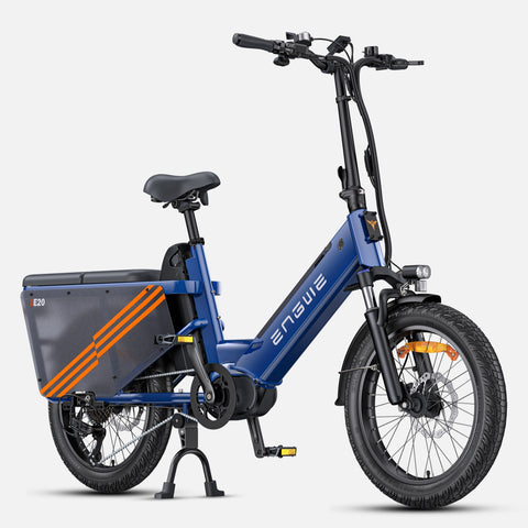 Bicicleta Eléctrica Engwe LE20 EU - Neumáticos De 20 Pulgadas Motor 250W Batería Doble 48V38.4AH Frenos Hidráulicos - Azul