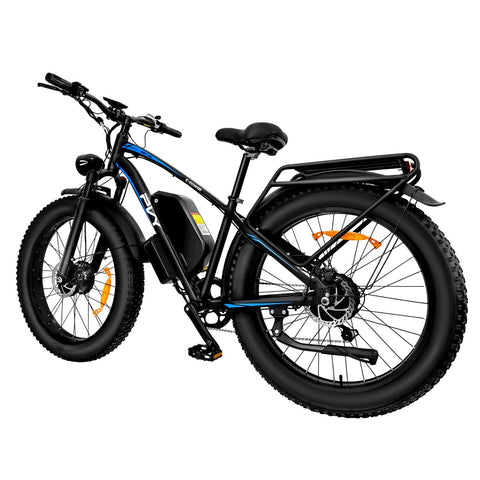 Bicicleta Eléctrica PVY MAX26 FT 30AH - Motor 250W*2 Batería 48V30AH Ruedas de 26 Pulgadas Freno de Disco Hidráulico - Negro