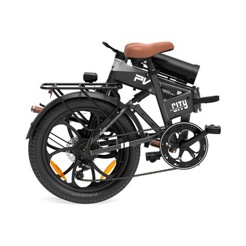 Bicicleta Eléctrica PVY Z20 MAX IT - Motor 250W Batería 36V15AH+36V10.6AH Ruedas de 20 Pulgadas Freno de Disco Hidráulico - Gris