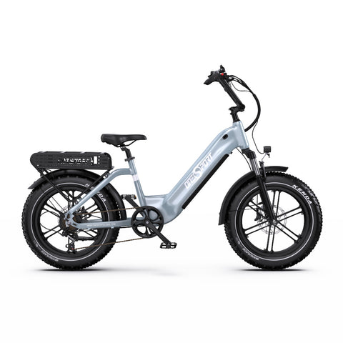 E-bike ONESPORT OT08 - Motor 500W Batería 48V18AH Neumáticos De 20 Pulgadas frenos de disco - Gris