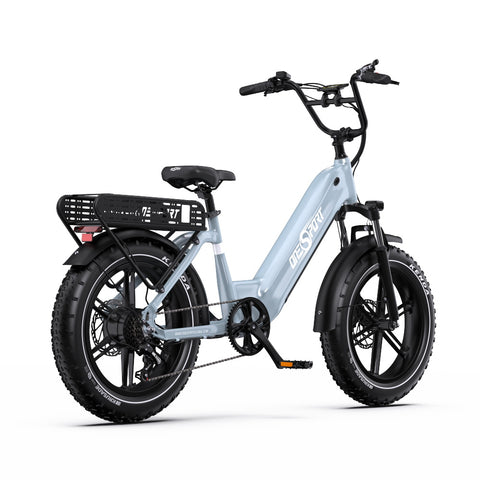 E-bike ONESPORT OT08 - Motor 500W Batería 48V18AH Neumáticos De 20 Pulgadas frenos de disco - Gris