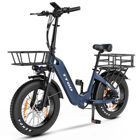 Cesta Delantera TTGO F6 E-Bike - 350x310x190mm 2.88KG - Negro