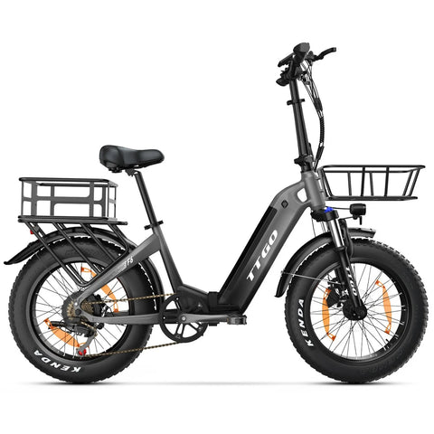 Cesta Trasera TTGO F6 E-Bike - 470*350*190mm 3.48KG - Negro