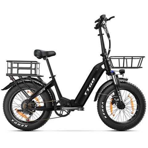 Cesta Trasera TTGO F6 E-Bike - 470*350*190mm 3.48KG - Negro