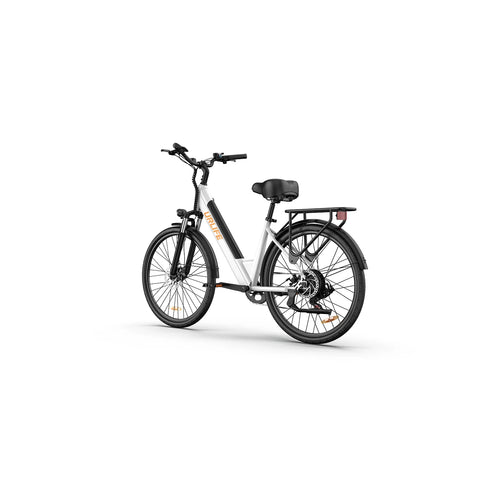 Bicicleta Eléctrica URLIFE E26 - Motor 250W Batería 36V 13Ah Neumáticos de 26 Frenos de Disco - Blanco