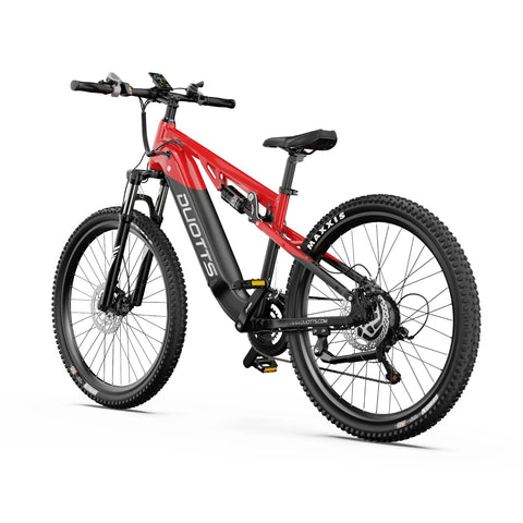 Bicicleta Eléctrica Duotts E29 - Motor 250W Batería 48V13.5AH Frenos Hidráulicos - Negro Rojo