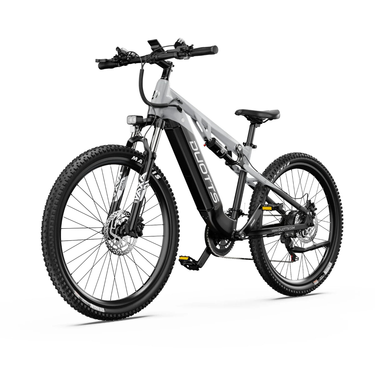 Bicicleta Eléctrica Duotts E29 - Motor 250W Batería 48V13.5AH Frenos Hidráulicos - Blanco plateado