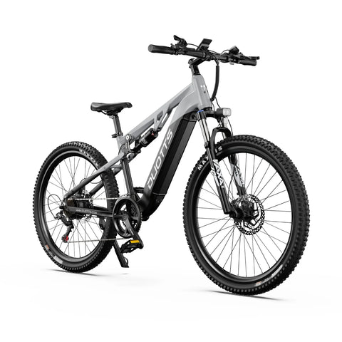 Bicicleta Eléctrica Duotts E29 - Motor 250W Batería 48V13.5AH Frenos Hidráulicos - Blanco plateado