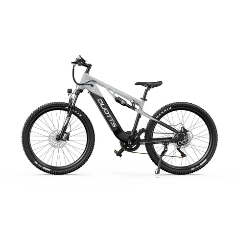 Bicicleta Eléctrica Duotts E29 - Motor 250W Batería 48V13.5AH Frenos Hidráulicos - Blanco plateado