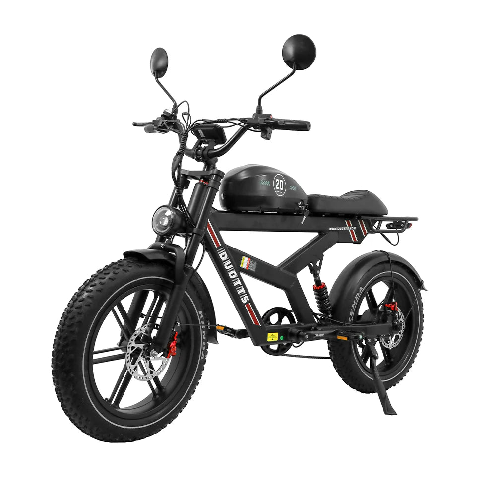 DUOTTS F20 Bicicleta Eléctrica - Motor 750W Batería 52V 27AH con Frenos De Disco Hidráulicos - Negro
