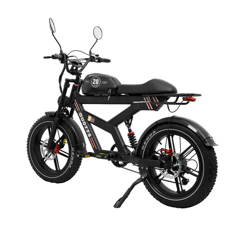 DUOTTS F20 Bicicleta Eléctrica - Motor 750W Batería 52V 27AH con Frenos De Disco Hidráulicos - Negro