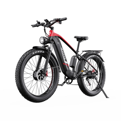 Duotts F26 Bicicleta Eléctrica - 2*750W Motor Batería 48V 20Ah Tres Modos No plegable - Negro y rojo