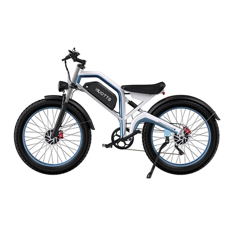 Duotts N26 E-bike -Motor 750W*2 Batería 48V20AH 26*4.0 Neumáticos Frenos Hidráulicos - Blanco Azul