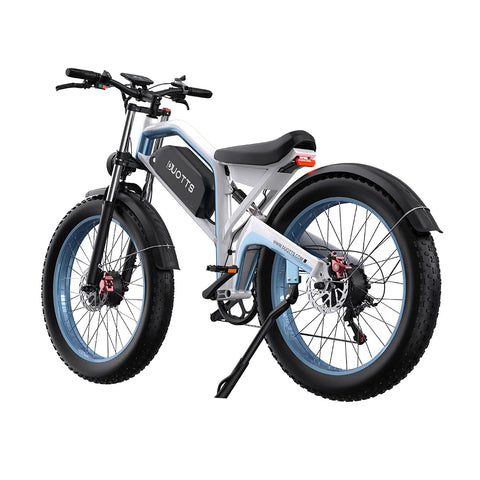 Duotts N26 E-bike -Motor 750W*2 Batería 48V20AH 26*4.0 Neumáticos Frenos Hidráulicos - Blanco Azul