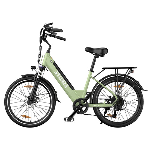 ESKUTE C100 E-bike - Motor 250W Batería 36V10.4Ah Ruedas 26x1.75" Freno Disco Mecánico - Verde