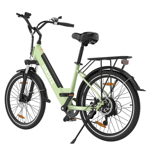 ESKUTE C100 E-bike - Motor 250W Batería 36V10.4Ah Ruedas 26x1.75" Freno Disco Mecánico - Verde