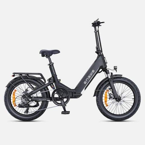 Bicicleta Eléctrica ENGWE L20 3.0 BOOST - Motor 250W Batería 48V13.5Ah Neumáticos De 20 Pulgadas Frenos De Disco Hidráulicos Certificación TUV - Negro