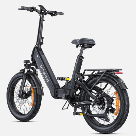 Bicicleta Eléctrica ENGWE L20 3.0 BOOST - Motor 250W Batería 48V13.5Ah Neumáticos De 20 Pulgadas Frenos De Disco Hidráulicos Certificación TUV - Negro
