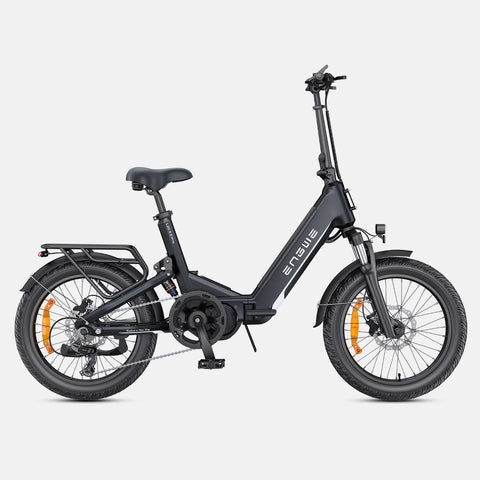 Bicicleta Eléctrica ENGWE L20 3.0 PRO - Motor 250W Batería 48V15AH Neumáticos De 20 Pulgadas Frenos De Disco Hidráulicos Certificación TUV - Negro