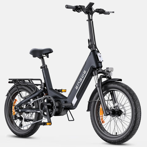 Bicicleta Eléctrica ENGWE L20 3.0 PRO - Motor 250W Batería 48V15AH Neumáticos De 20 Pulgadas Frenos De Disco Hidráulicos Certificación TUV - Negro
