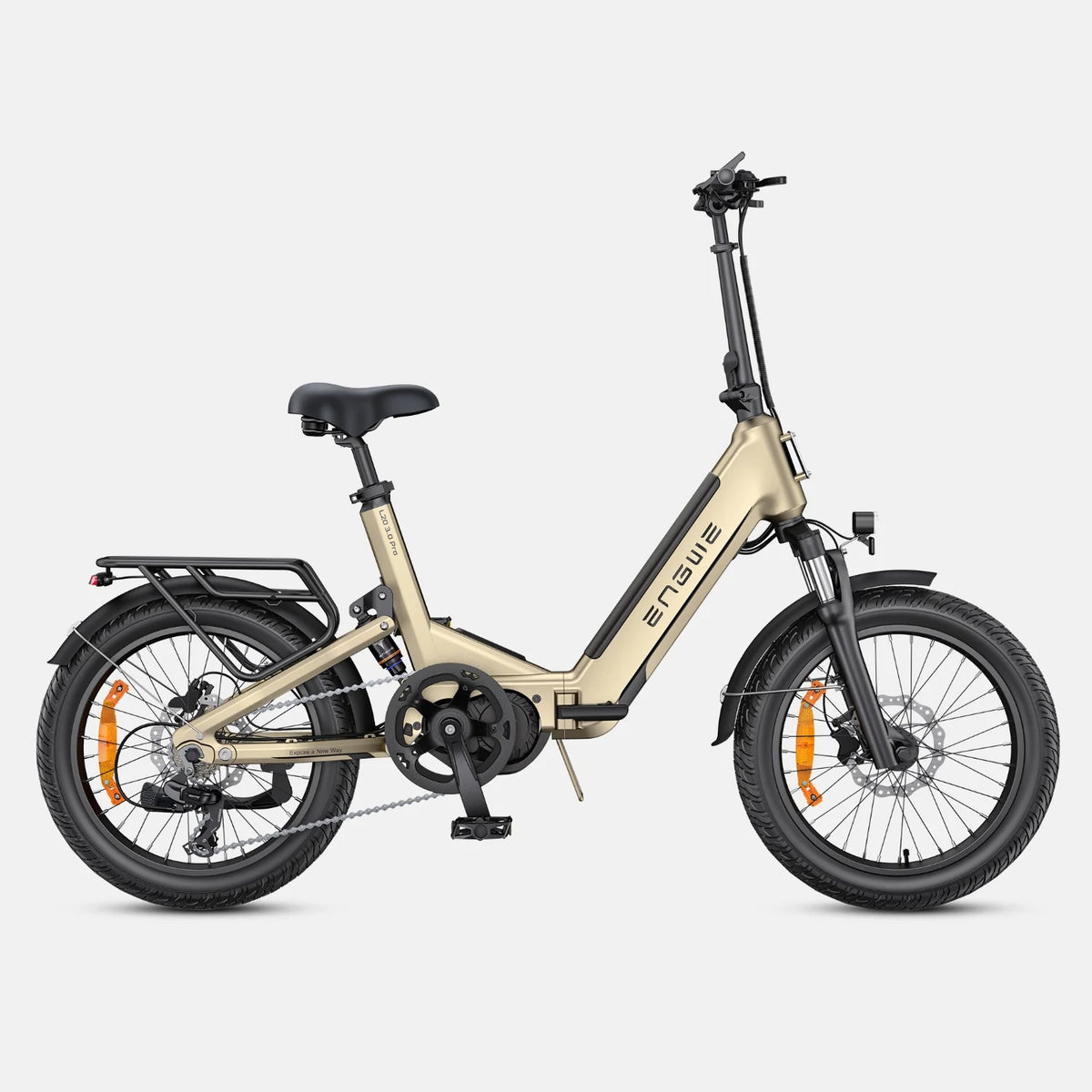 Bicicleta Eléctrica ENGWE L20 3.0 PRO - Motor 250W Batería 48V15AH Neumáticos De 20 Pulgadas Frenos De Disco Hidráulicos Certificación TUV - Oro