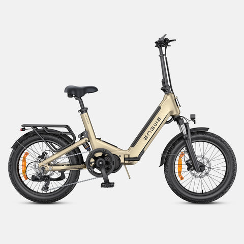 Bicicleta Eléctrica ENGWE L20 3.0 PRO - Motor 250W Batería 48V15AH Neumáticos De 20 Pulgadas Frenos De Disco Hidráulicos Certificación TUV - Oro