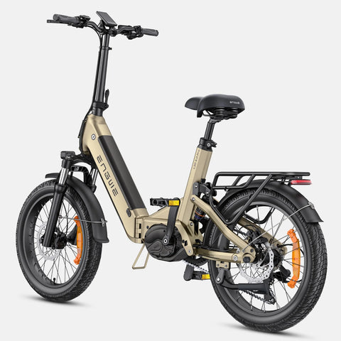 Bicicleta Eléctrica ENGWE L20 3.0 PRO - Motor 250W Batería 48V15AH Neumáticos De 20 Pulgadas Frenos De Disco Hidráulicos Certificación TUV - Oro
