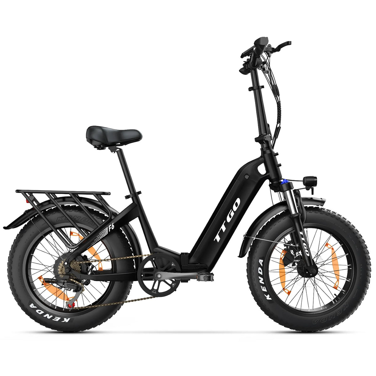 E-bike TTGO F6 - Motor 250W Batería 36V25AH 20 Pulgadas Neumáticos Frenos De Disco Hidráulicos - Negro