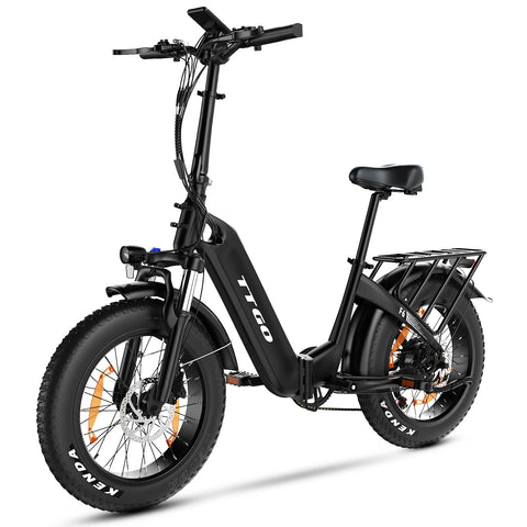 E-bike TTGO F6 - Motor 250W Batería 36V25AH 20 Pulgadas Neumáticos Frenos De Disco Hidráulicos - Negro