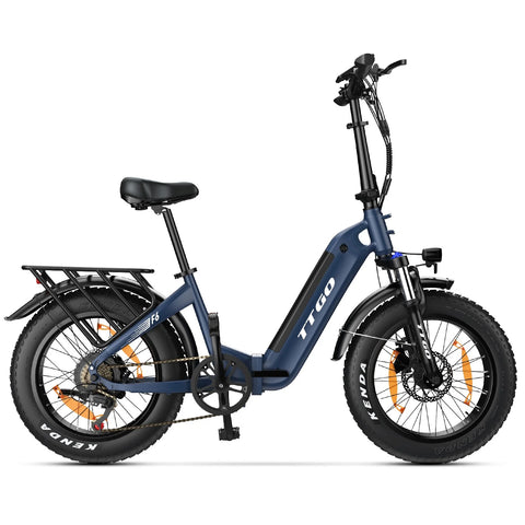 E-bike TTGO F6 - Motor 250W Batería 36V25AH 20 Pulgadas Neumáticos Frenos De Disco Hidráulicos - Azul