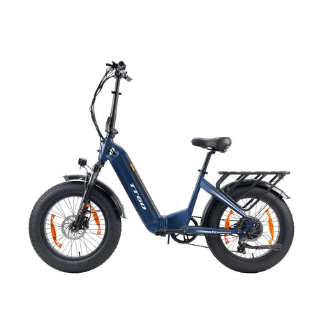 E-bike TTGO F6 - Motor 250W Batería 36V25AH 20 Pulgadas Neumáticos Frenos De Disco Hidráulicos - Azul