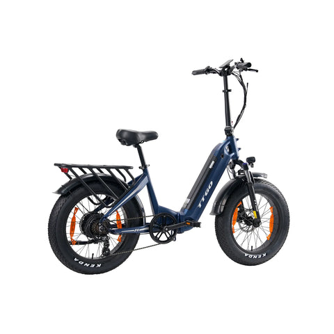 E-bike TTGO F6 - Motor 250W Batería 36V25AH 20 Pulgadas Neumáticos Frenos De Disco Hidráulicos - Azul