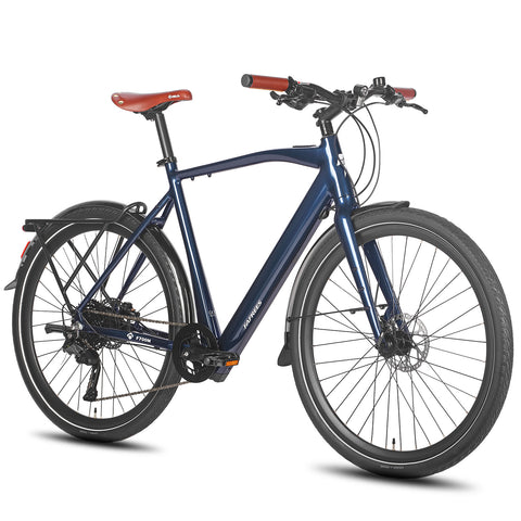 FAFREES F700M E-bike Urbana - Motor 250W Batería 36V10AH Con Freno Hidráulico Aluminio – Azul