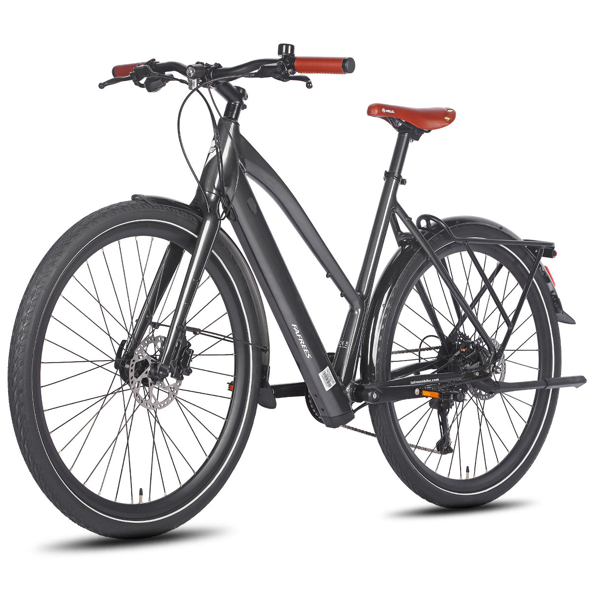 FAFREES F700W E-bike - Motor 250W Batería 36V10AH Con Frenos Hidráulicos – Negro