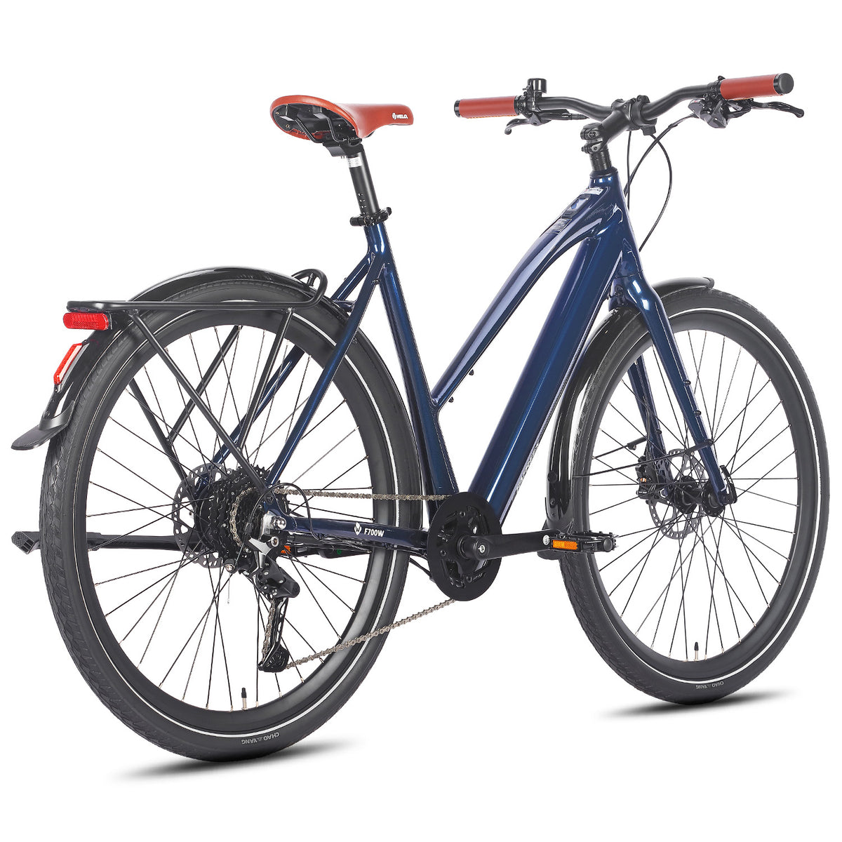 FAFREES F700W E-bike - Motor 250W Batería 36V10AH Con Frenos Hidráulicos – Azul