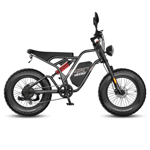 Bicicleta eléctrica FAFREES F20 Ultra - Motor 750W Batería 48V25AH Neumáticos De 20 Pulgadas Freno Hidráulico - Negro