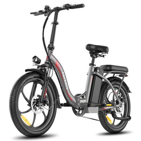 E-bike FAFREES F20+ - Motor 250W Batería 36V20Ah Neumáticos De 20 Pulgadas Frenos Mecánicos De Disco - Gris