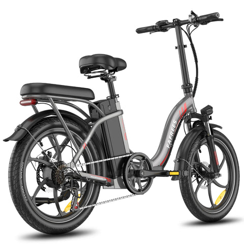 E-bike FAFREES F20+ - Motor 250W Batería 36V20Ah Neumáticos De 20 Pulgadas Frenos Mecánicos De Disco - Gris