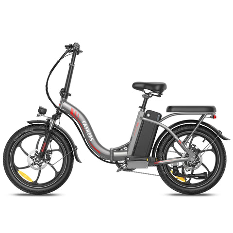 E-bike FAFREES F20+ - Motor 250W Batería 36V20Ah Neumáticos De 20 Pulgadas Frenos Mecánicos De Disco - Gris