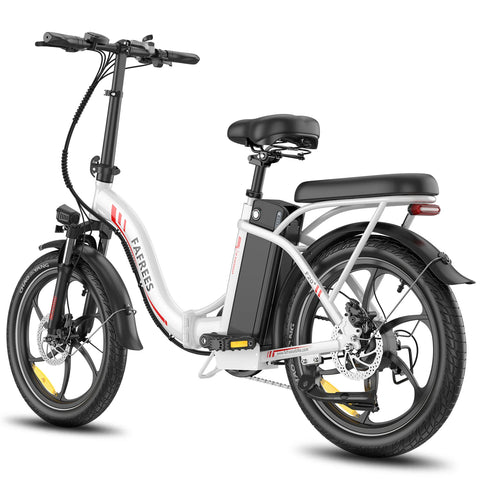 E-bike  FAFREES F20+ - Motor 250W Batería 36V20Ah Neumáticos De 20 Pulgadas Frenos Mecánicos De Disco - Blanco