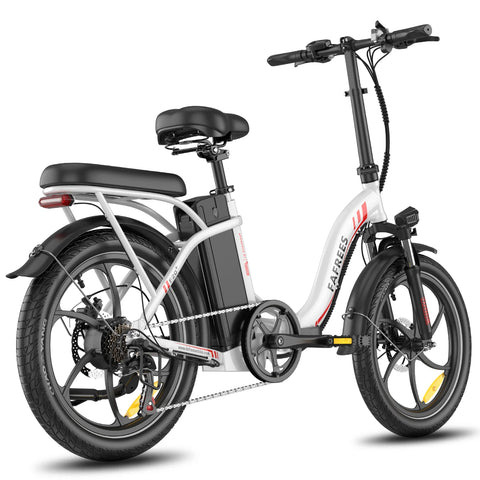 E-bike  FAFREES F20+ - Motor 250W Batería 36V20Ah Neumáticos De 20 Pulgadas Frenos Mecánicos De Disco - Blanco