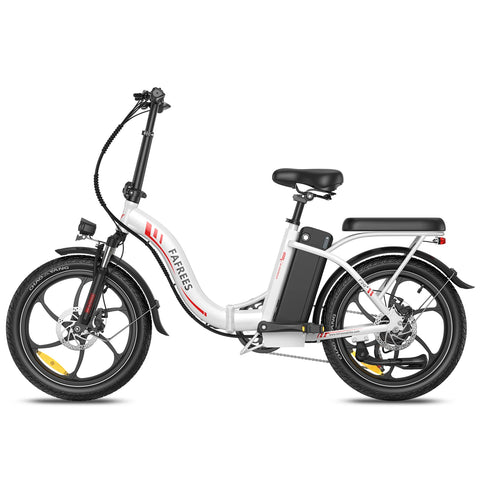 E-bike  FAFREES F20+ - Motor 250W Batería 36V20Ah Neumáticos De 20 Pulgadas Frenos Mecánicos De Disco - Blanco