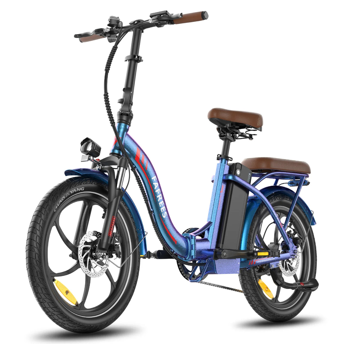 E-bike  FAFREES F20+ Pro - Motor 250W Batería 36V22.5Ah Neumáticos De 20 Pulgadas Frenos Mecánicos De Disco - Aurora azul