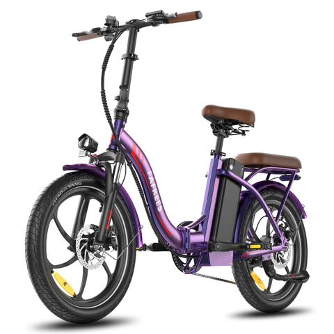 E-bike  FAFREES F20+ Pro - Motor 250W Batería 36V22.5Ah Neumáticos De 20 Pulgadas Frenos Mecánicos De Disco - Rosa Púrpura
