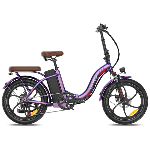 E-bike  FAFREES F20+ Pro - Motor 250W Batería 36V22.5Ah Neumáticos De 20 Pulgadas Frenos Mecánicos De Disco - Rosa Púrpura