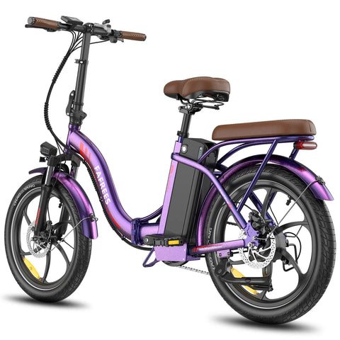 E-bike  FAFREES F20+ Pro - Motor 250W Batería 36V22.5Ah Neumáticos De 20 Pulgadas Frenos Mecánicos De Disco - Rosa Púrpura