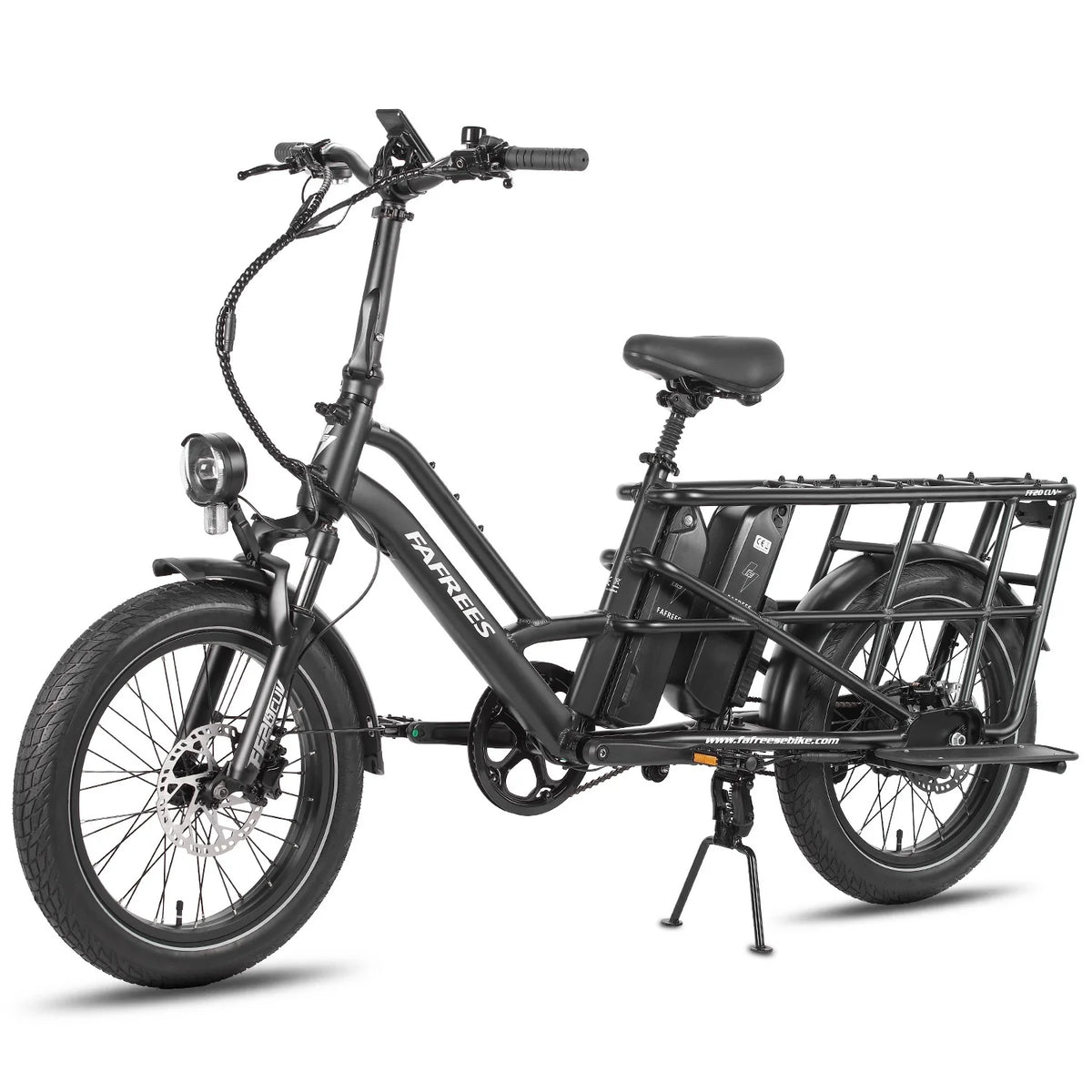 FAFREES FF20 CUV Bicicleta Eléctrica - Motor 250W Batería 48V24Ah 20 Pulgadas Neumáticos Frenos Disco Hidráulicos - Negro